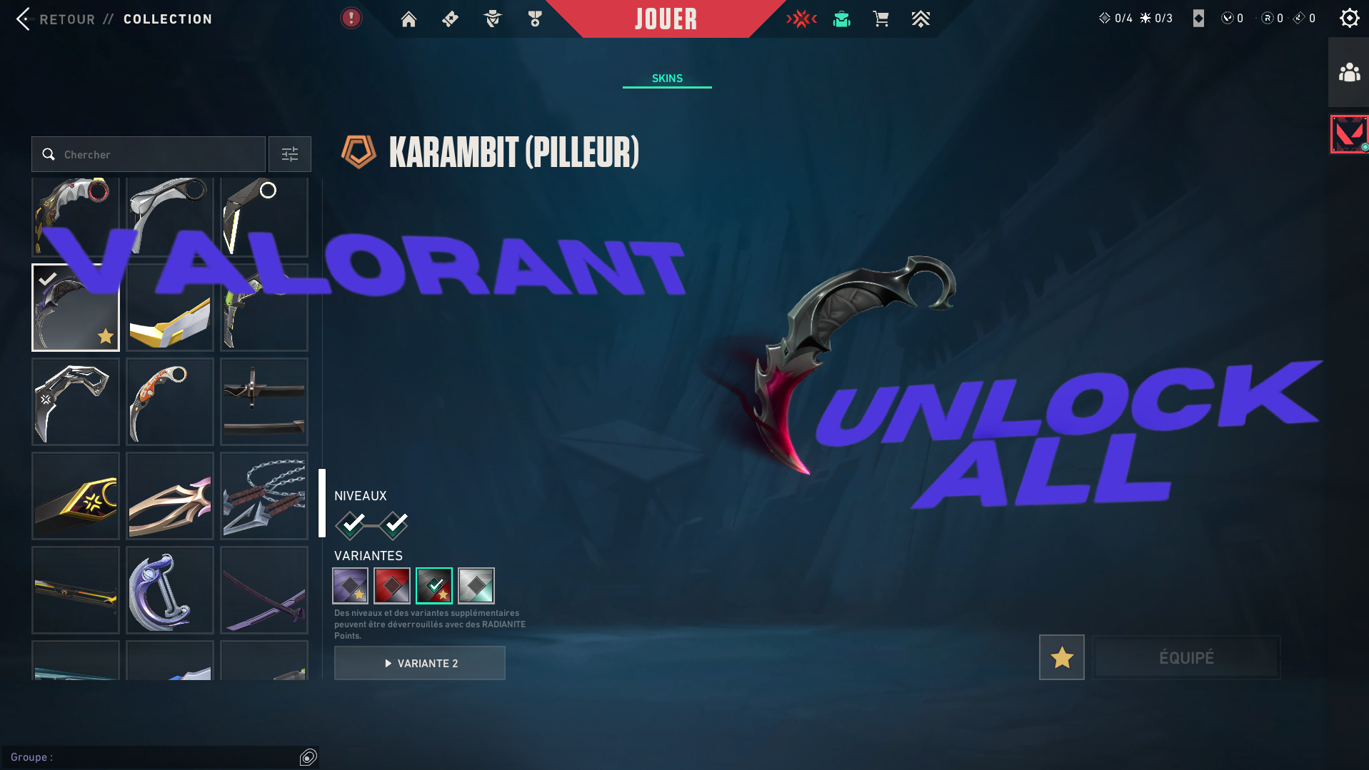 Valo Unlock All